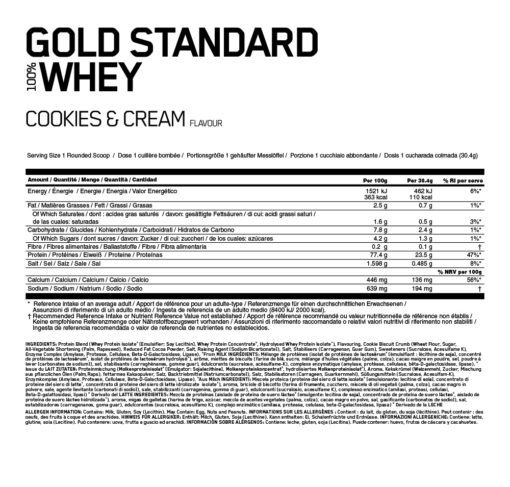 Optimum Nutrition - Gold Standard 100% Whey 900g Sport Freak