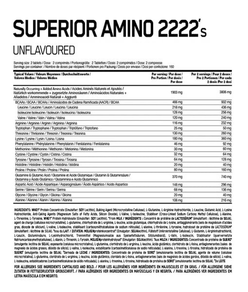 Optimum Nutrition – Amino Superior 2222