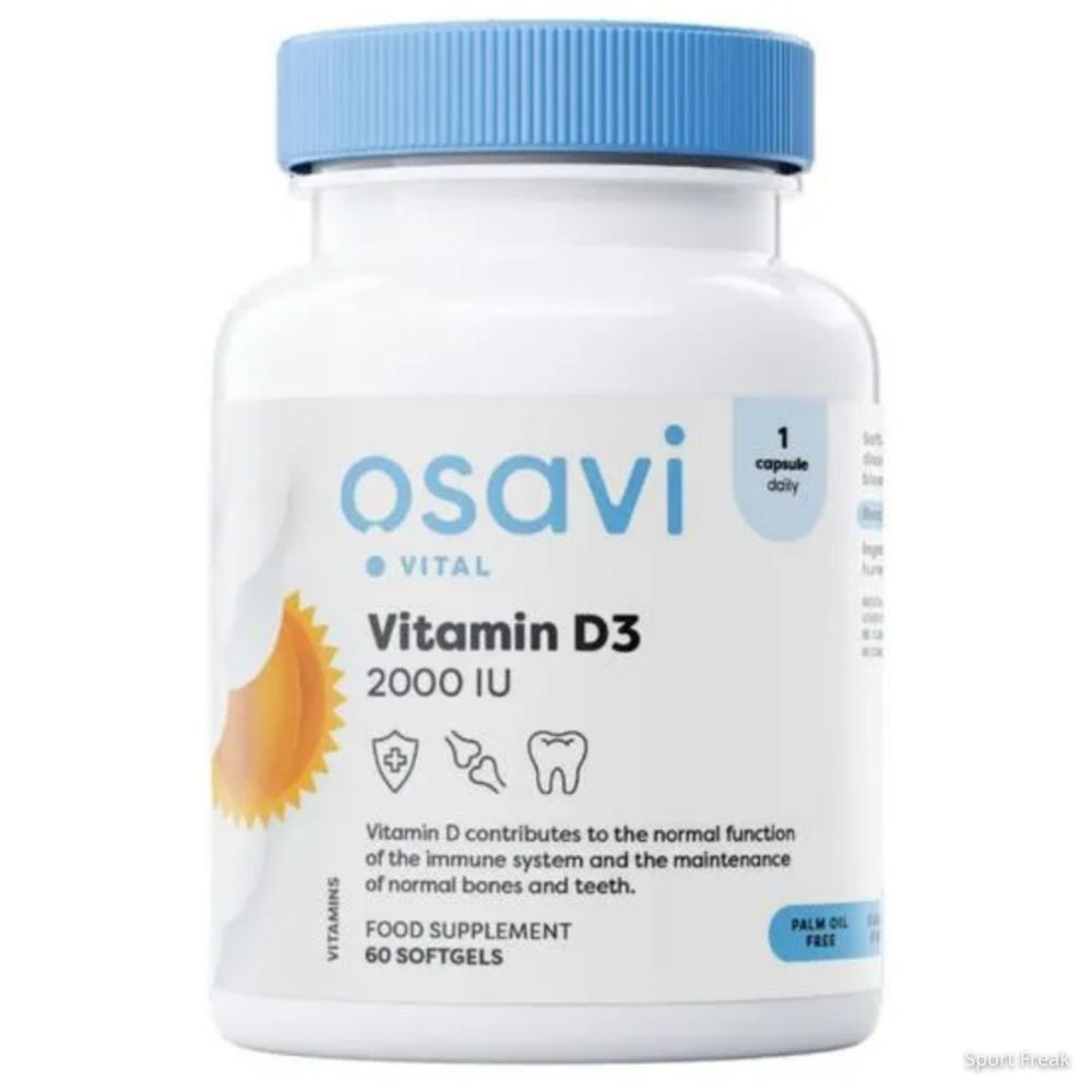 Osavi – Vitamin D3, 2000IU – 60 softgels